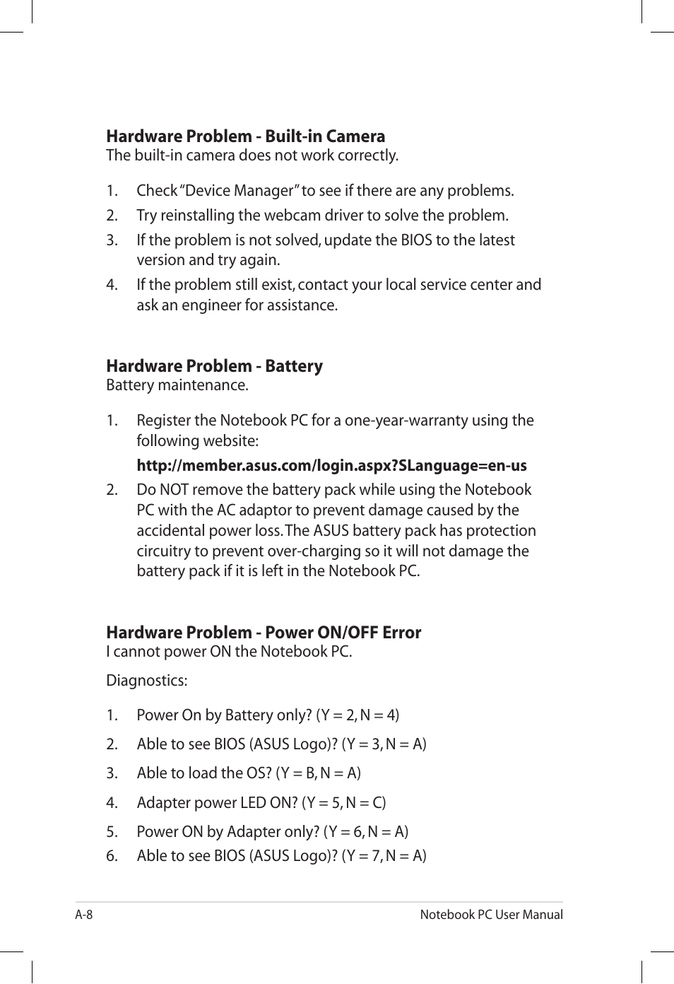 Asus E7165 User Manual | Page 66 / 98