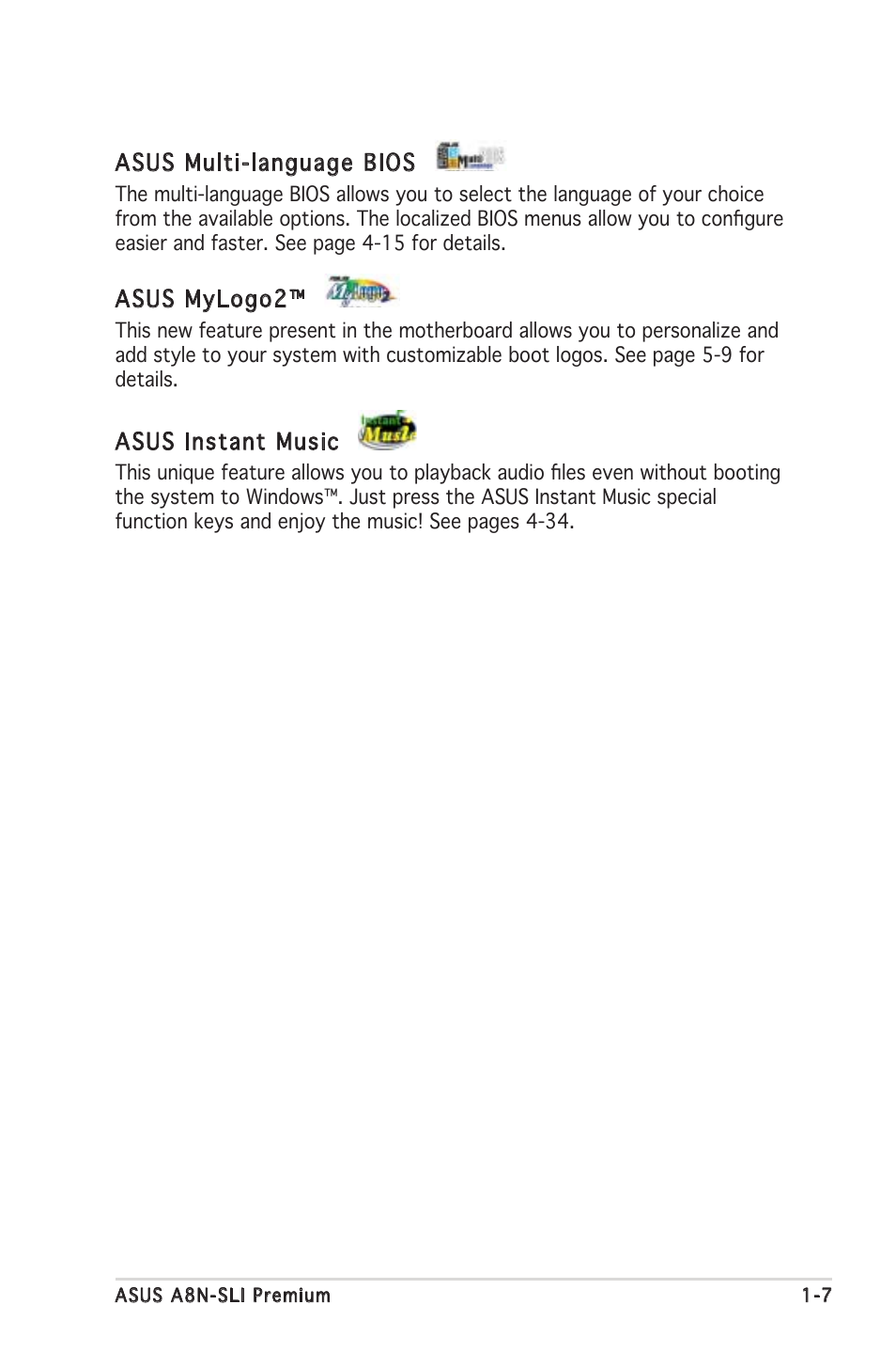 Asus Motherboard A8N-SLI Premium User Manual | Page 23 / 182