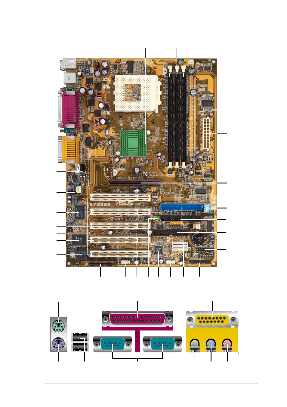 1 component locations | Asus A7S333 User Manual | Page 15 / 126