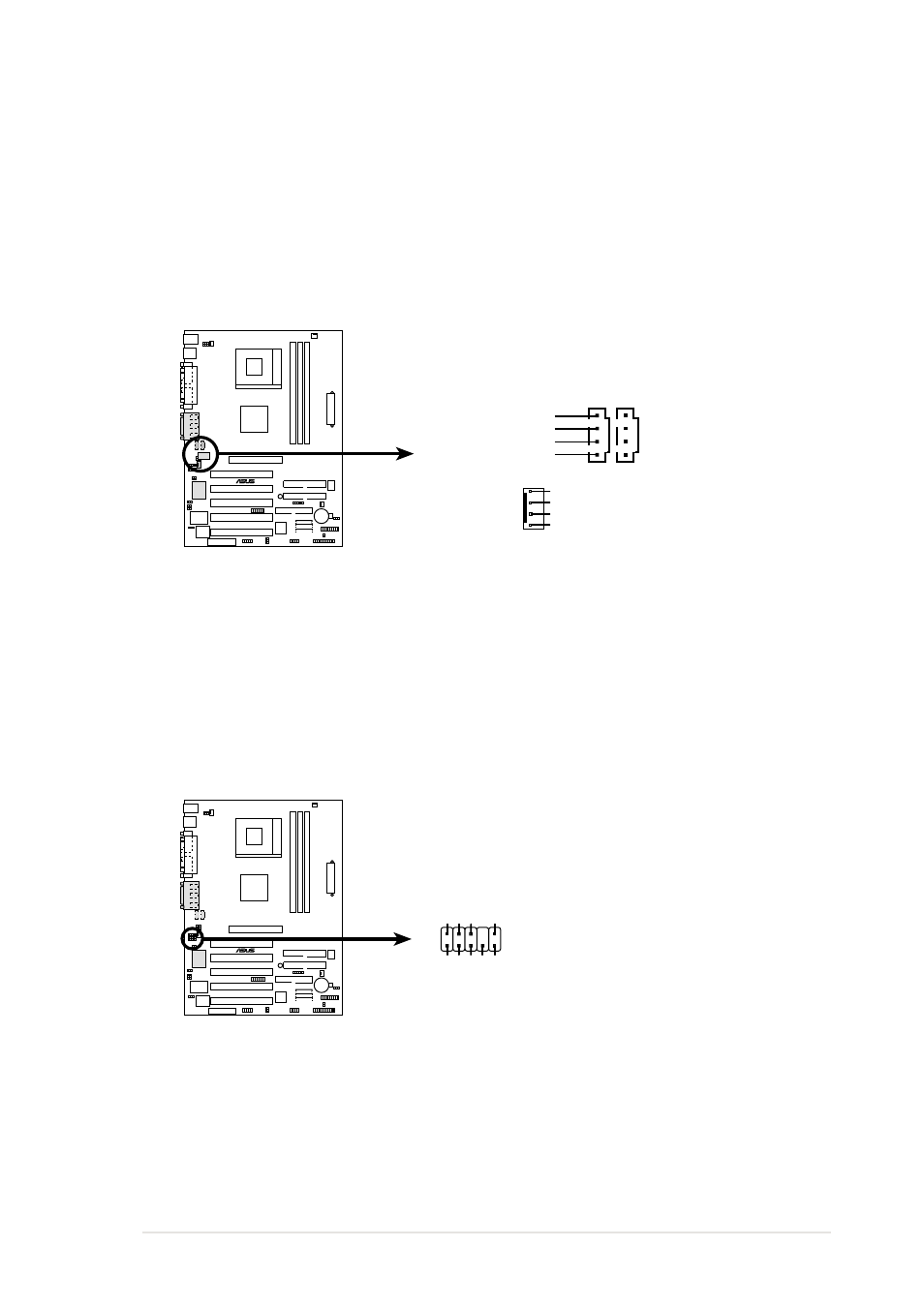 A7s333 internal audio connectors, A7s333 front panel audio connector fp_audio | Asus A7S333 User Manual | Page 47 / 126