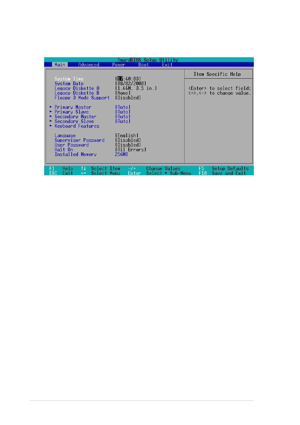 3 main menu | Asus A7S333 User Manual | Page 66 / 126