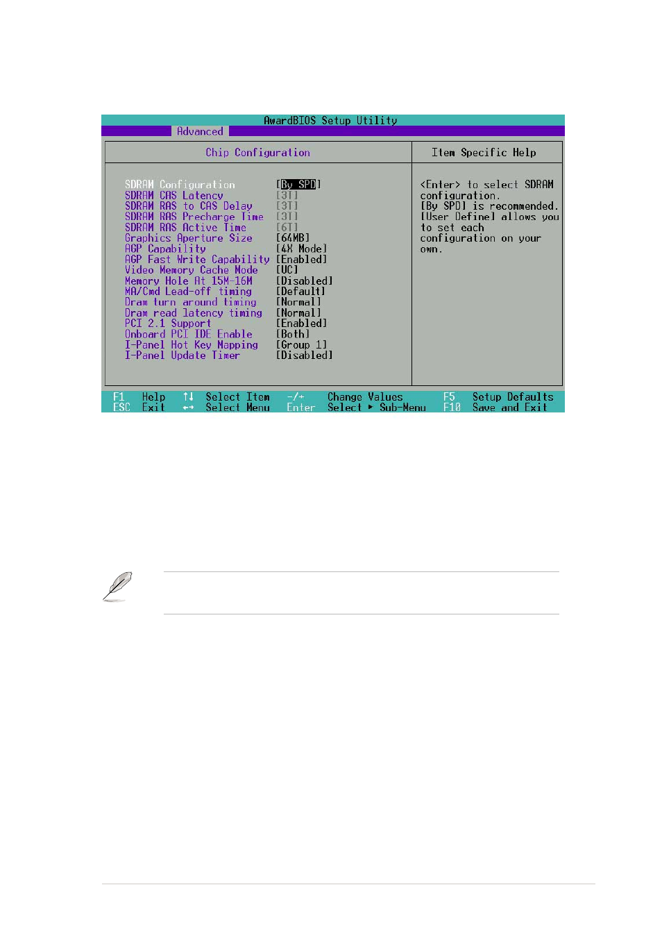 1 chip configuration | Asus A7S333 User Manual | Page 75 / 126