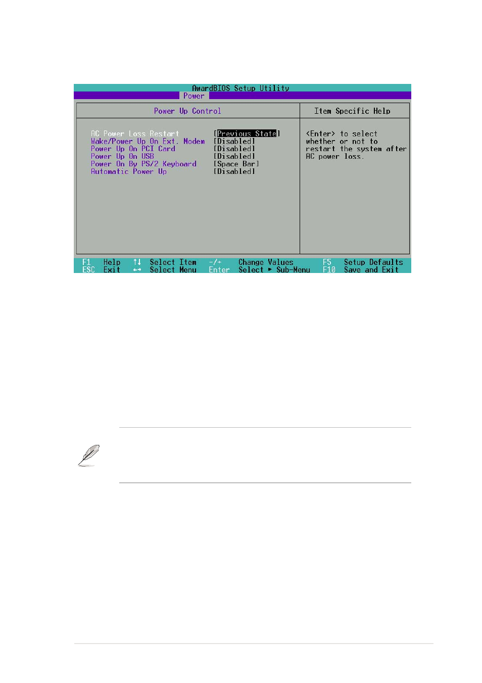 1 power up control | Asus A7S333 User Manual | Page 85 / 126