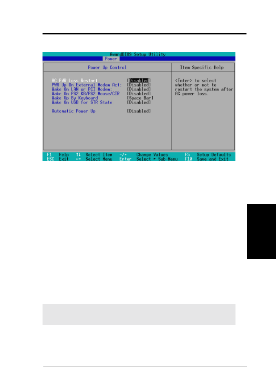 Bios setup, 1 power up control | Asus INTEL TUSL2 User Manual | Page 73 / 116