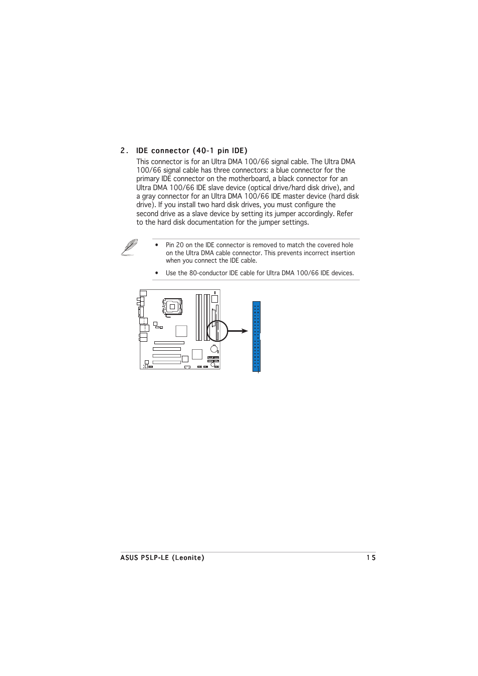 Asus Leonite P5LP-LE User Manual | Page 19 / 26