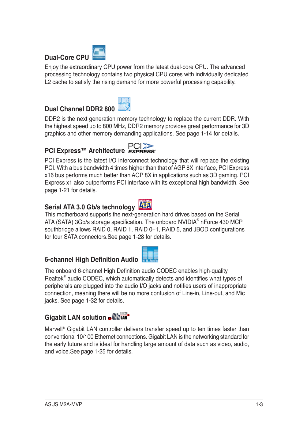 Asus M2A-MVP User Manual | Page 15 / 106