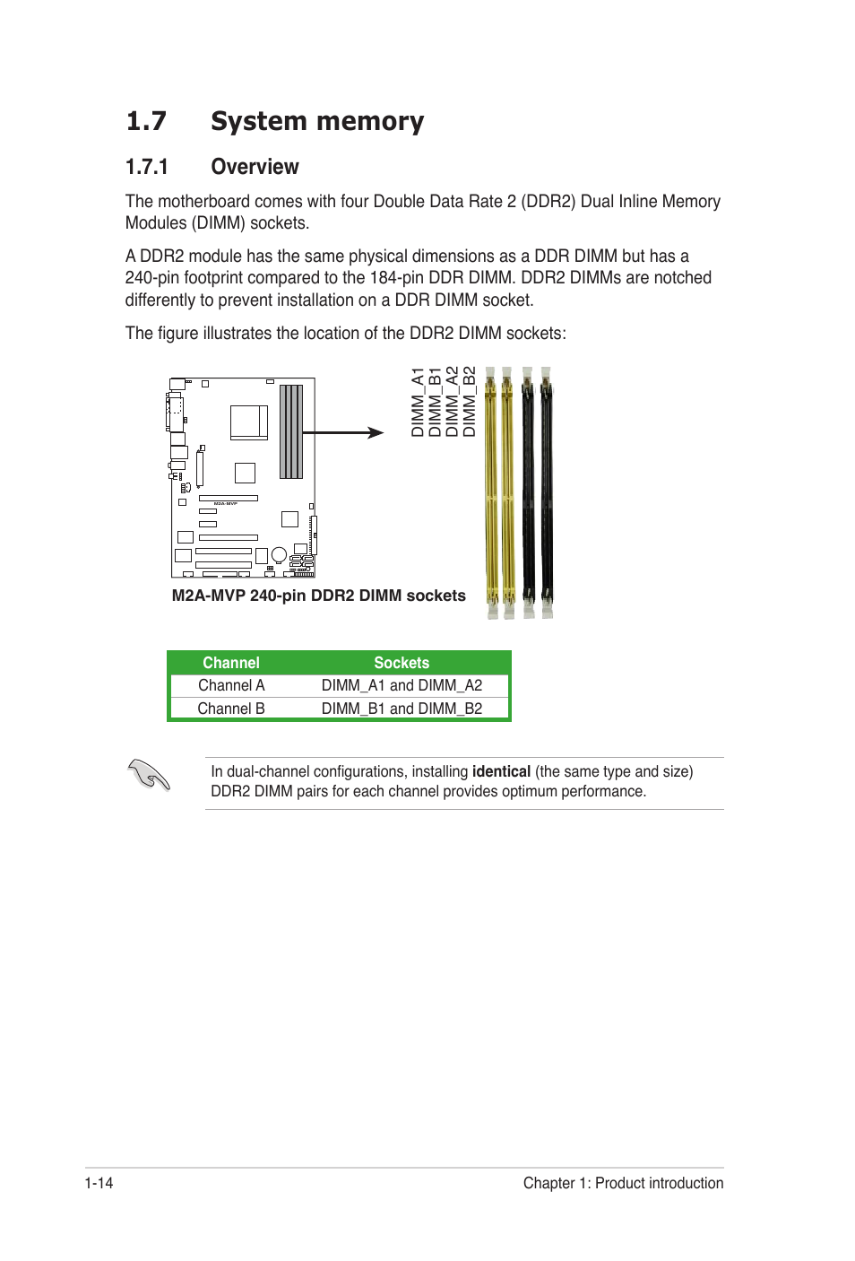 7 system memory, 1 overview | Asus M2A-MVP User Manual | Page 26 / 106