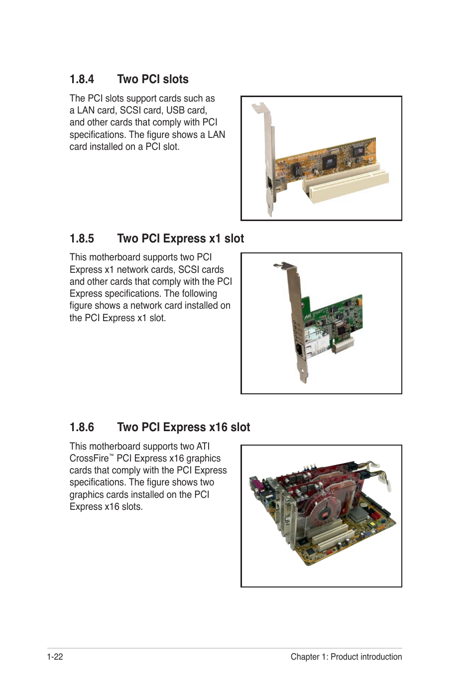 4 two pci slots, 5 two pci express x1 slot, 6 two pci express x16 slot | Asus M2A-MVP User Manual | Page 34 / 106