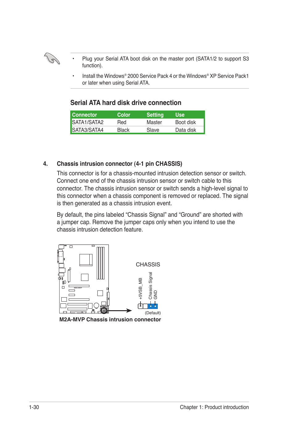 Serial ata hard disk drive connection | Asus M2A-MVP User Manual | Page 42 / 106