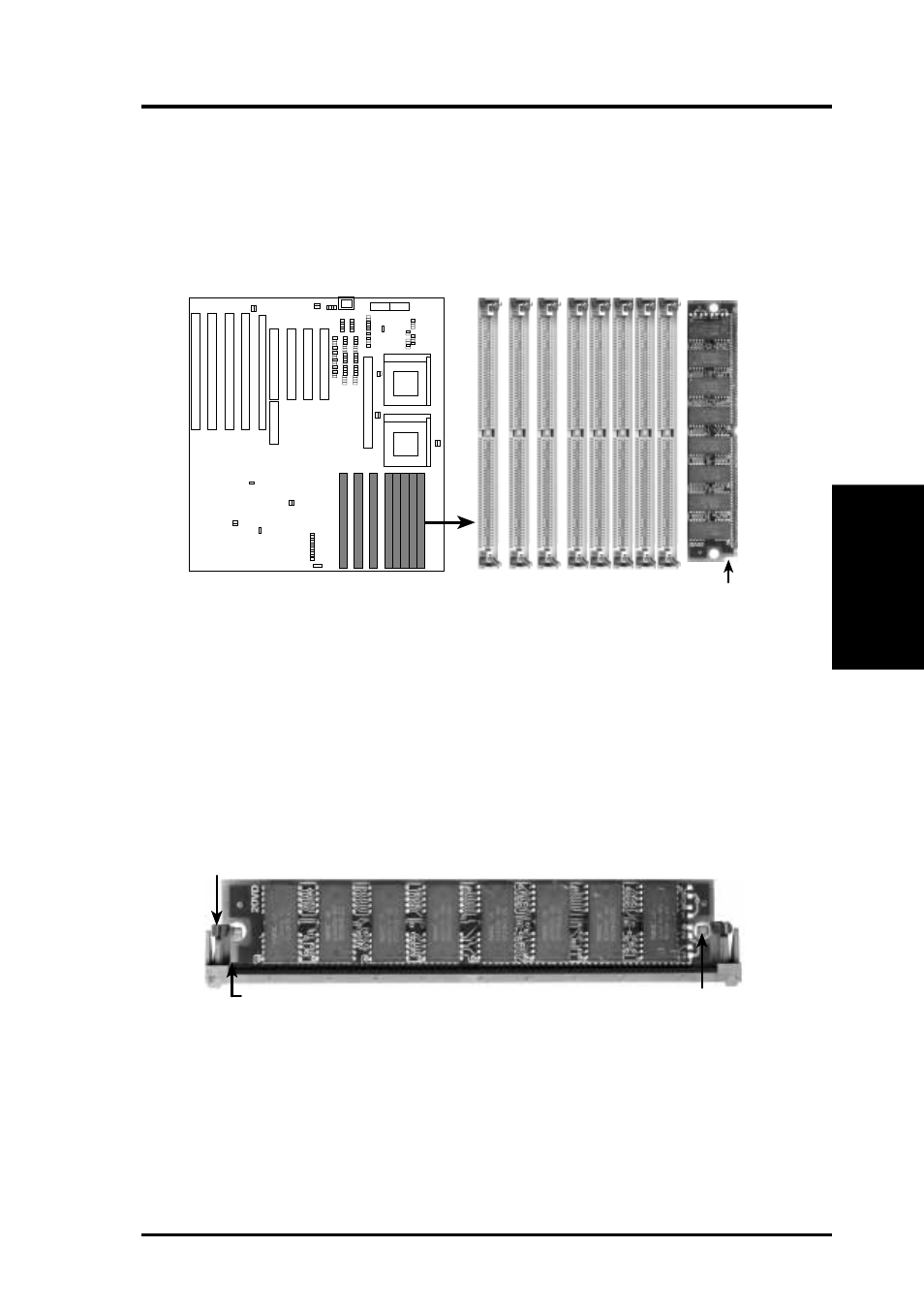Iii. installation, 72 pin dram in simm socket, Dram installation procedures | Asus P/E-P55T2P4D User Manual | Page 21 / 63