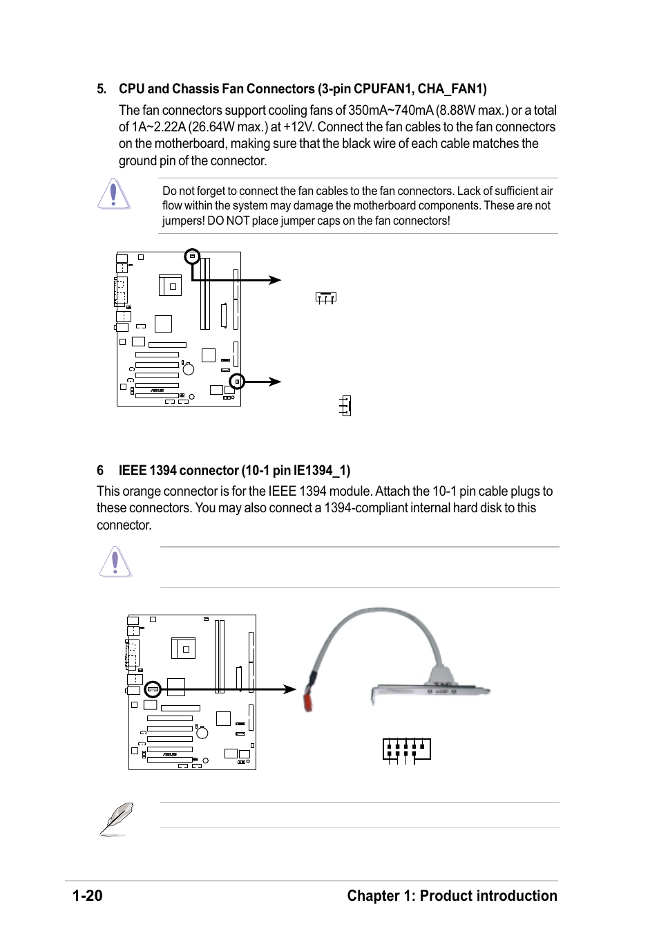 20 chapter 1: product introduction | Asus K8V-F User Manual | Page 30 / 66