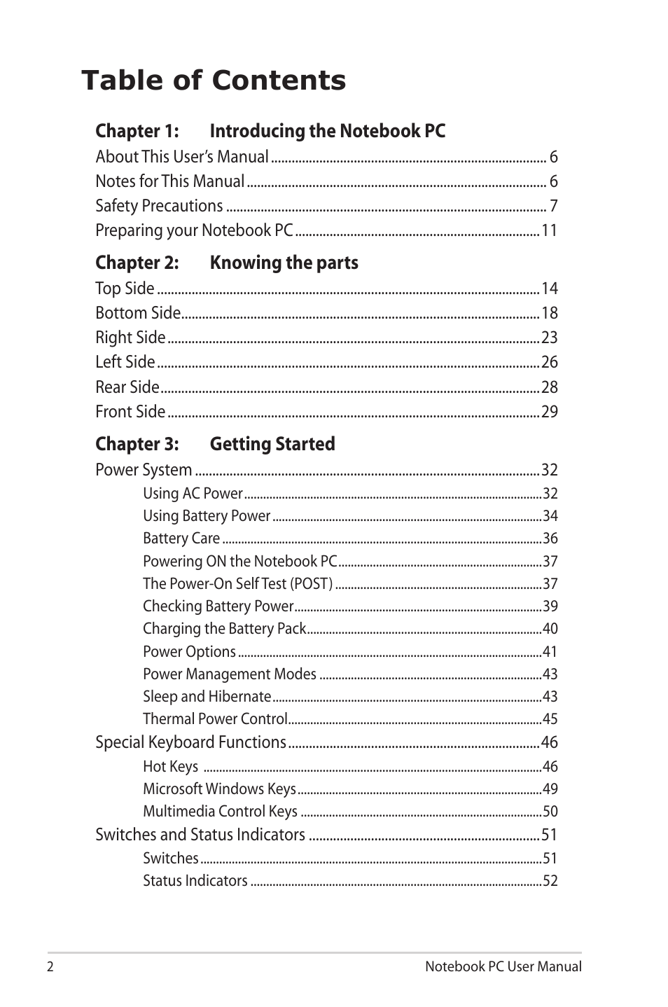 Asus E7169 User Manual | Page 2 / 122