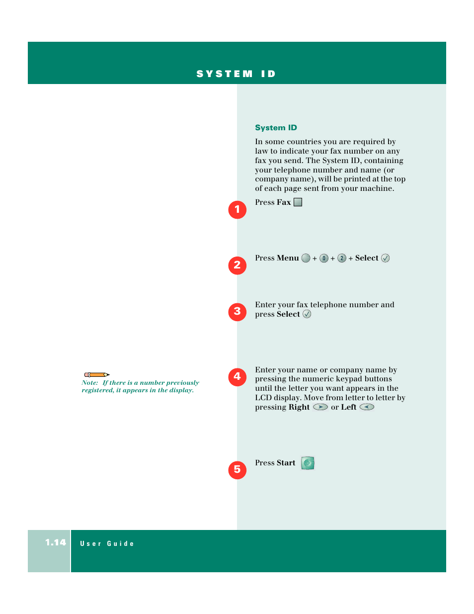 System id | Xerox WorkCentre XK50cx-9578 User Manual | Page 22 / 90