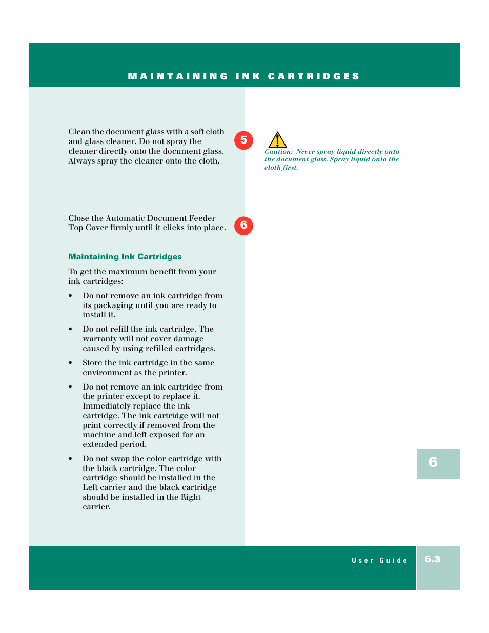 Maintaining ink cartridges | Xerox WorkCentre XK50cx-9578 User Manual | Page 67 / 90