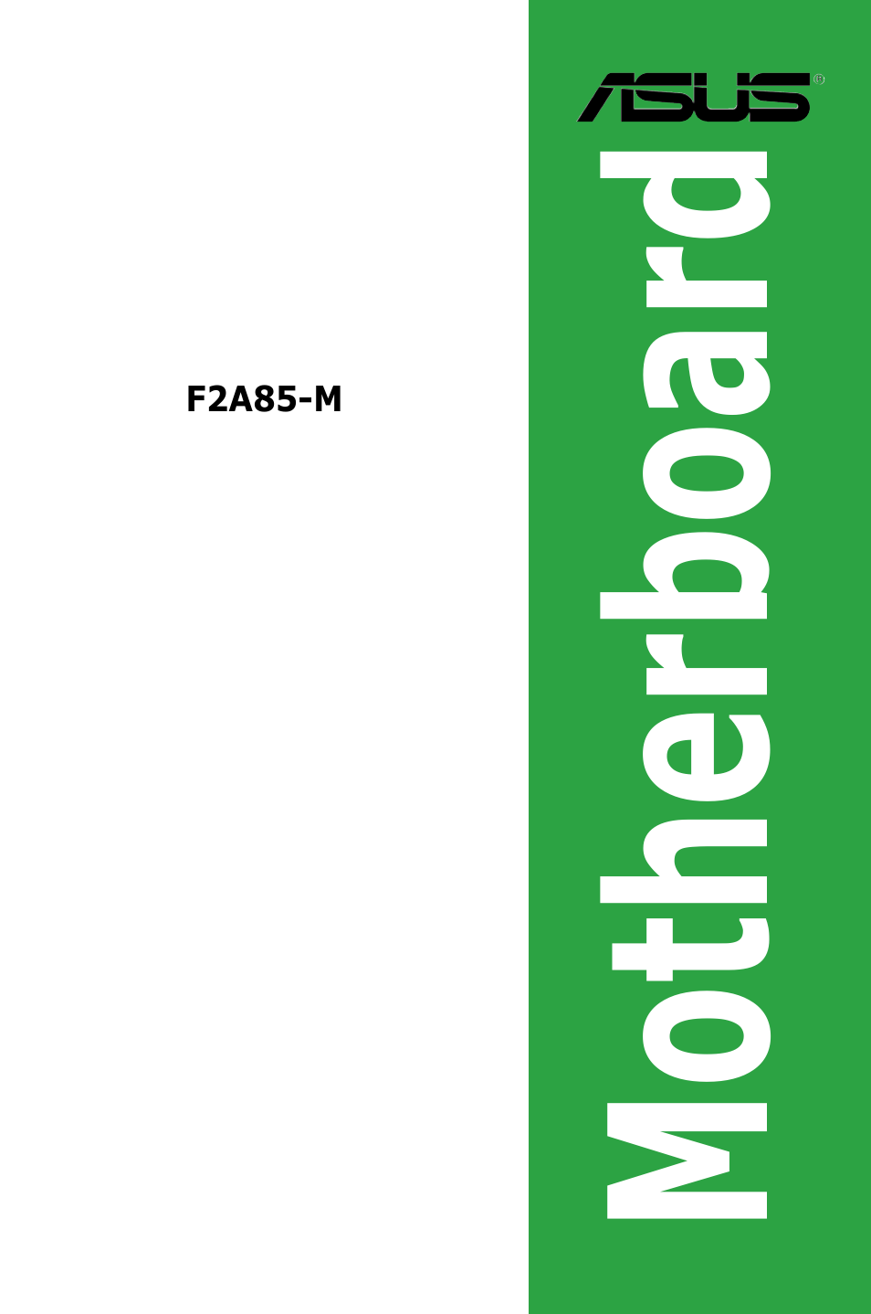 Asus Motherboard F2A85-M User Manual | 86 pages