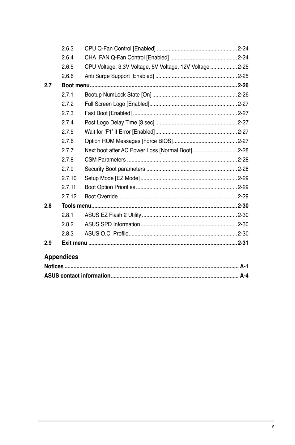 Asus Motherboard F2A85-M User Manual | Page 5 / 86