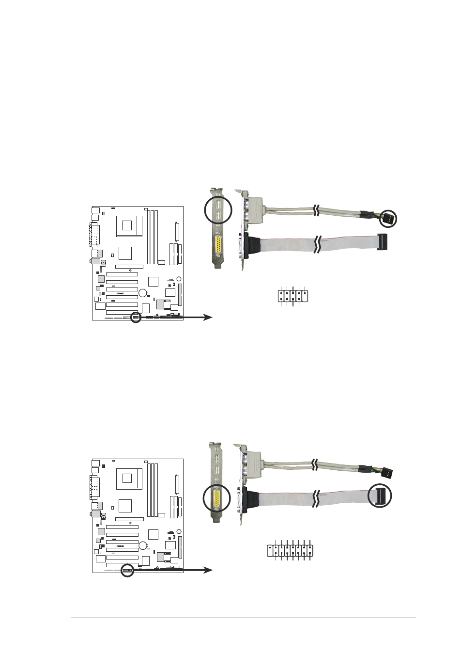 A7v8x usb 2.0 header, Usb_56, A7v8x game connector gam1 | Asus Motherboard A7V8X User Manual | Page 49 / 142