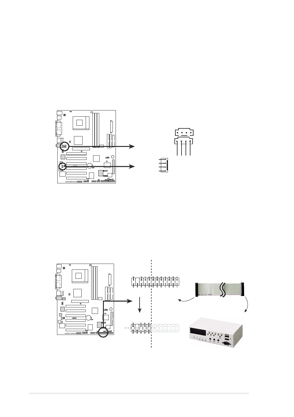 A7v8x internal audio connectors, A7v8x ipanel connector, Afpanel1 | Asus Motherboard A7V8X User Manual | Page 50 / 142