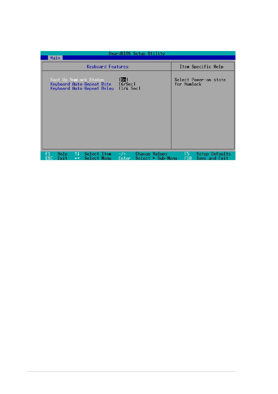 2 keyboard features | Asus Motherboard A7V8X User Manual | Page 78 / 142