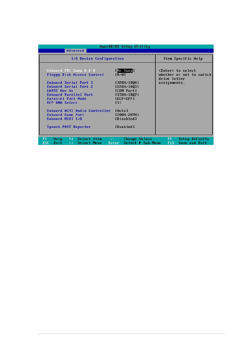 2 i/o device configuration | Asus Motherboard A7V8X User Manual | Page 85 / 142