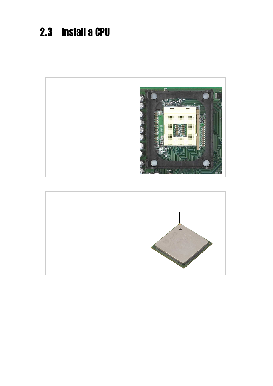 3 install a cpu, Cpu socket location, Cpu orientation | Asus AP130 User Manual | Page 22 / 40