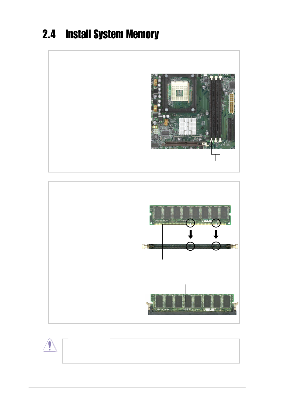 Install a dimm, Dimm sockets location | Asus AP130 User Manual | Page 26 / 40