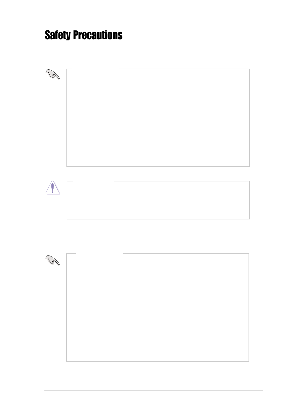 Safety precautions, Electrical safety operation safety | Asus AP130 User Manual | Page 7 / 40