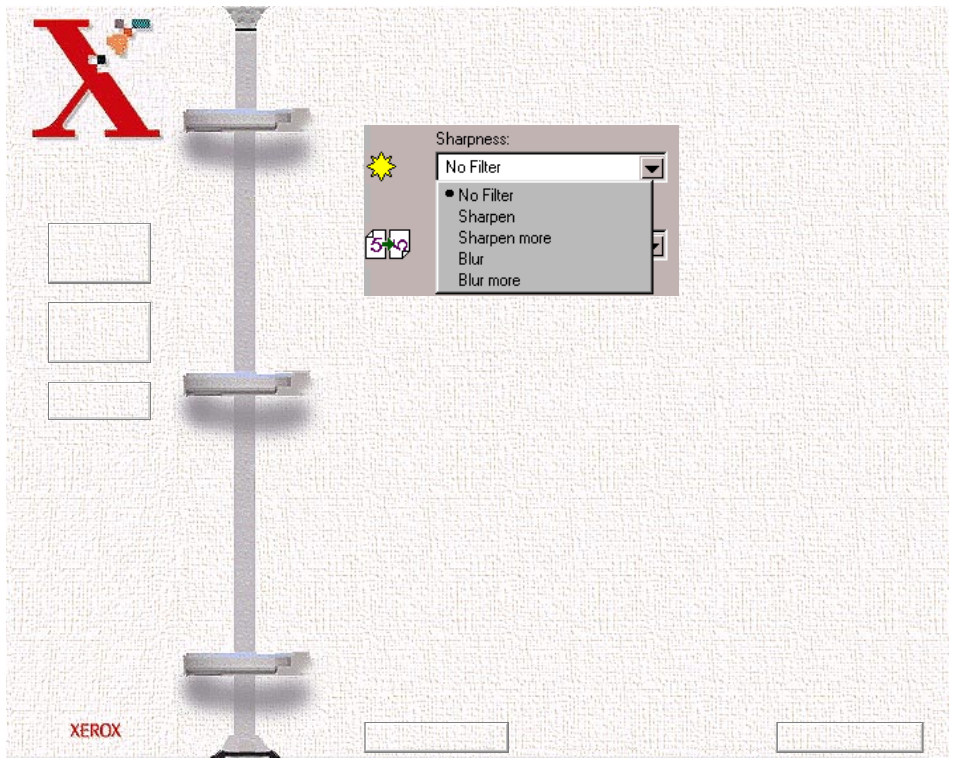 Filter, No filter, Sharpen | Sharpen more | Xerox WorkCentre 470cx-9904 User Manual | Page 211 / 328