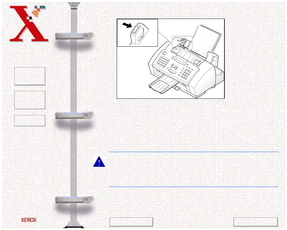 If paper is jammed in the printer output area | Xerox WorkCentre 470cx-9904 User Manual | Page 225 / 328