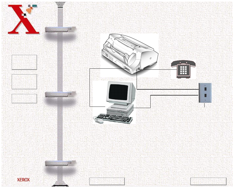 Pc with a fax/data modem, Extension telephone | Xerox WorkCentre 470cx-9904 User Manual | Page 313 / 328