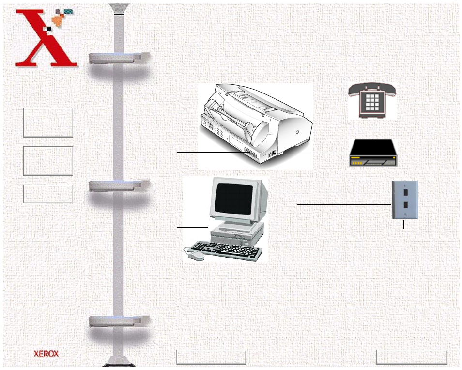 Pc with a fax/data modem, Extension telephone, Answering machine | Xerox WorkCentre 470cx-9904 User Manual | Page 315 / 328