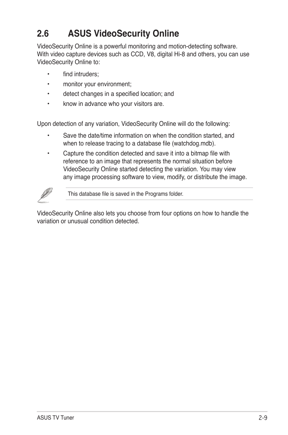 6 asus videosecurity online, Asus videosecurity online -9 | Asus MY CINEMA SERIES E4516 User Manual | Page 23 / 43