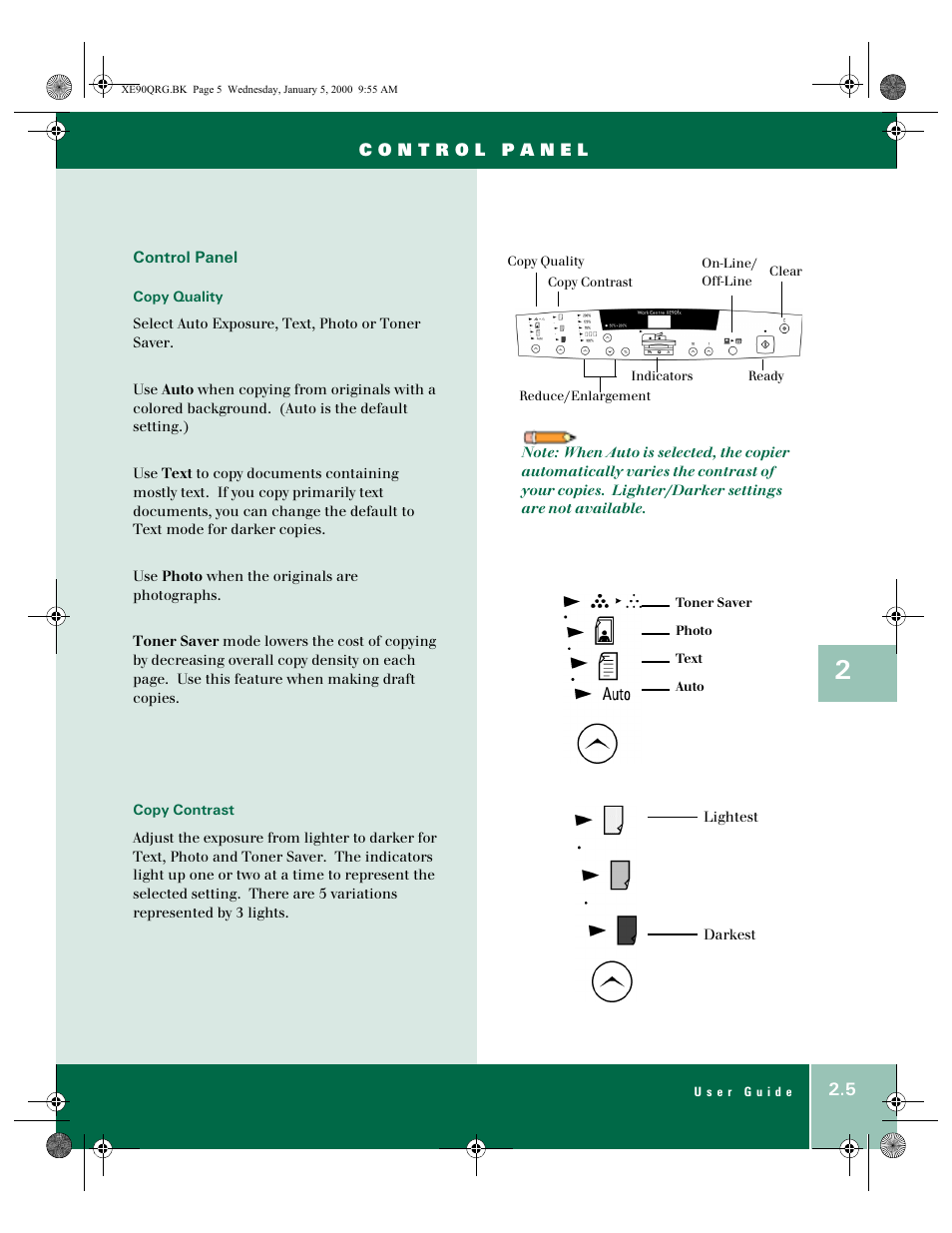 Xerox WorkCentre XE90fx-9907 User Manual | Page 13 / 60