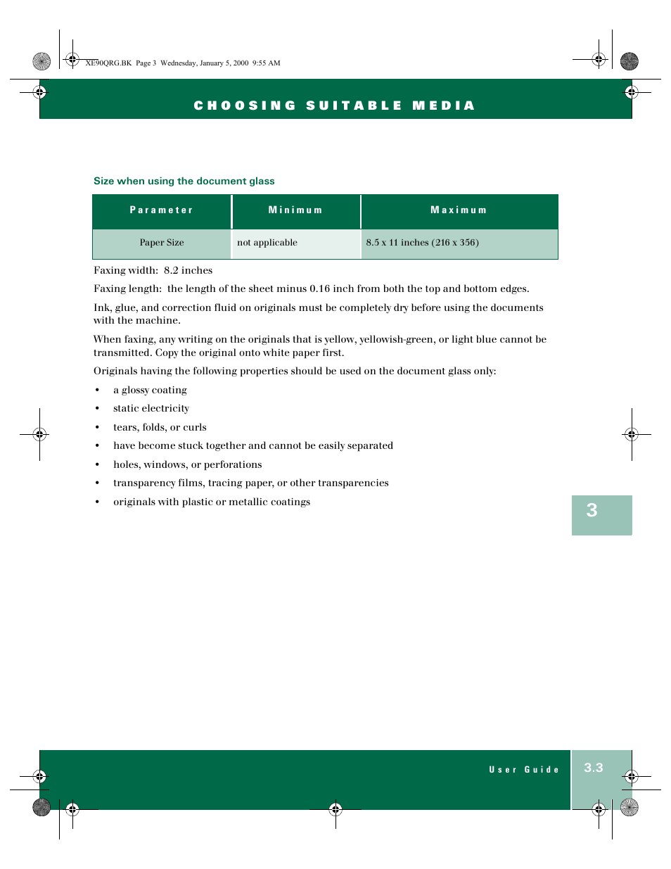 Xerox WorkCentre XE90fx-9907 User Manual | Page 27 / 60