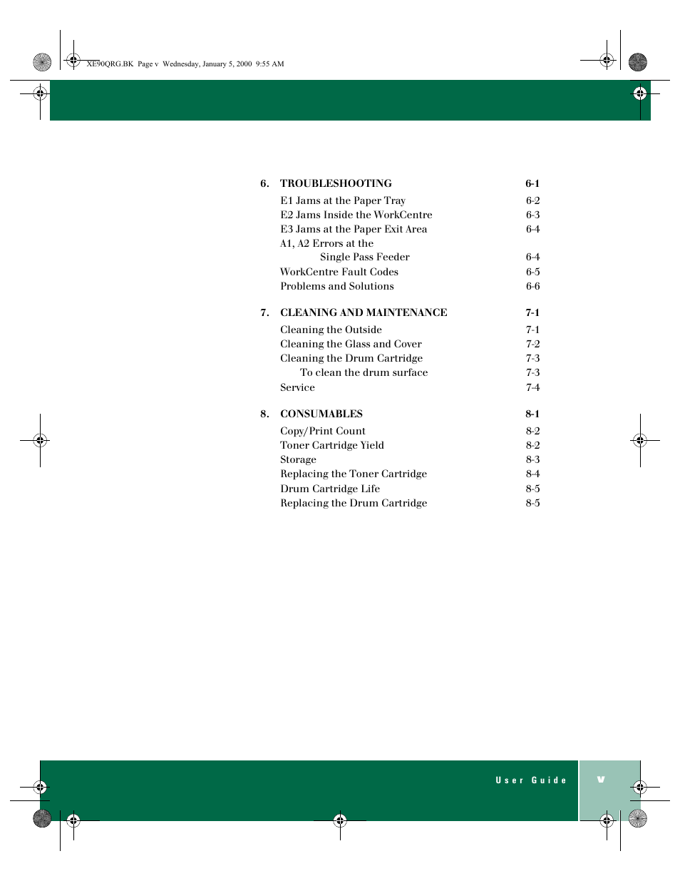 Xerox WorkCentre XE90fx-9907 User Manual | Page 3 / 60