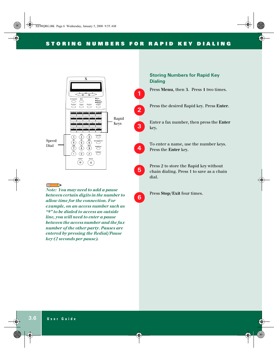 Xerox WorkCentre XE90fx-9907 User Manual | Page 30 / 60