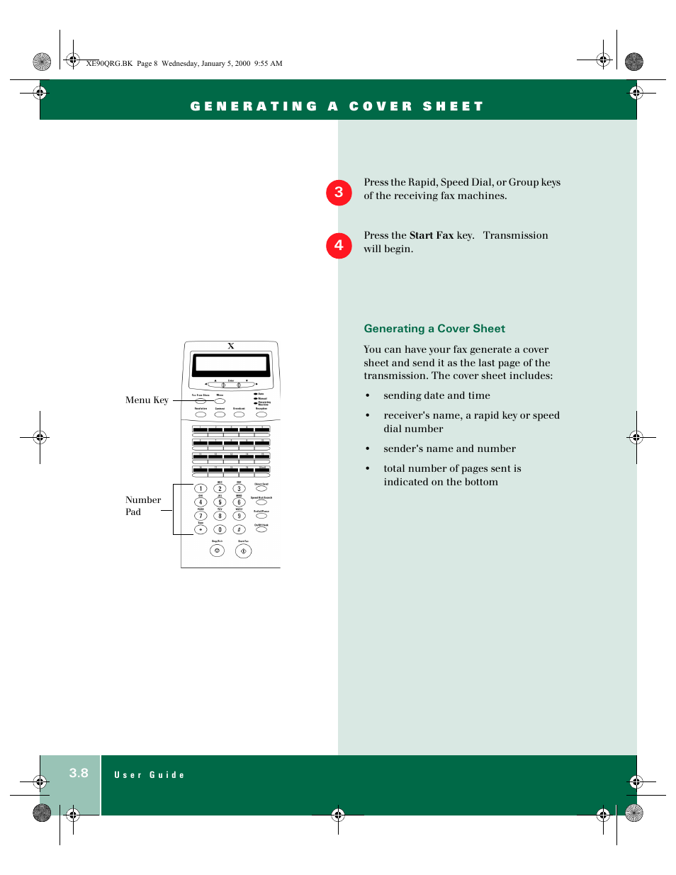 Xerox WorkCentre XE90fx-9907 User Manual | Page 32 / 60