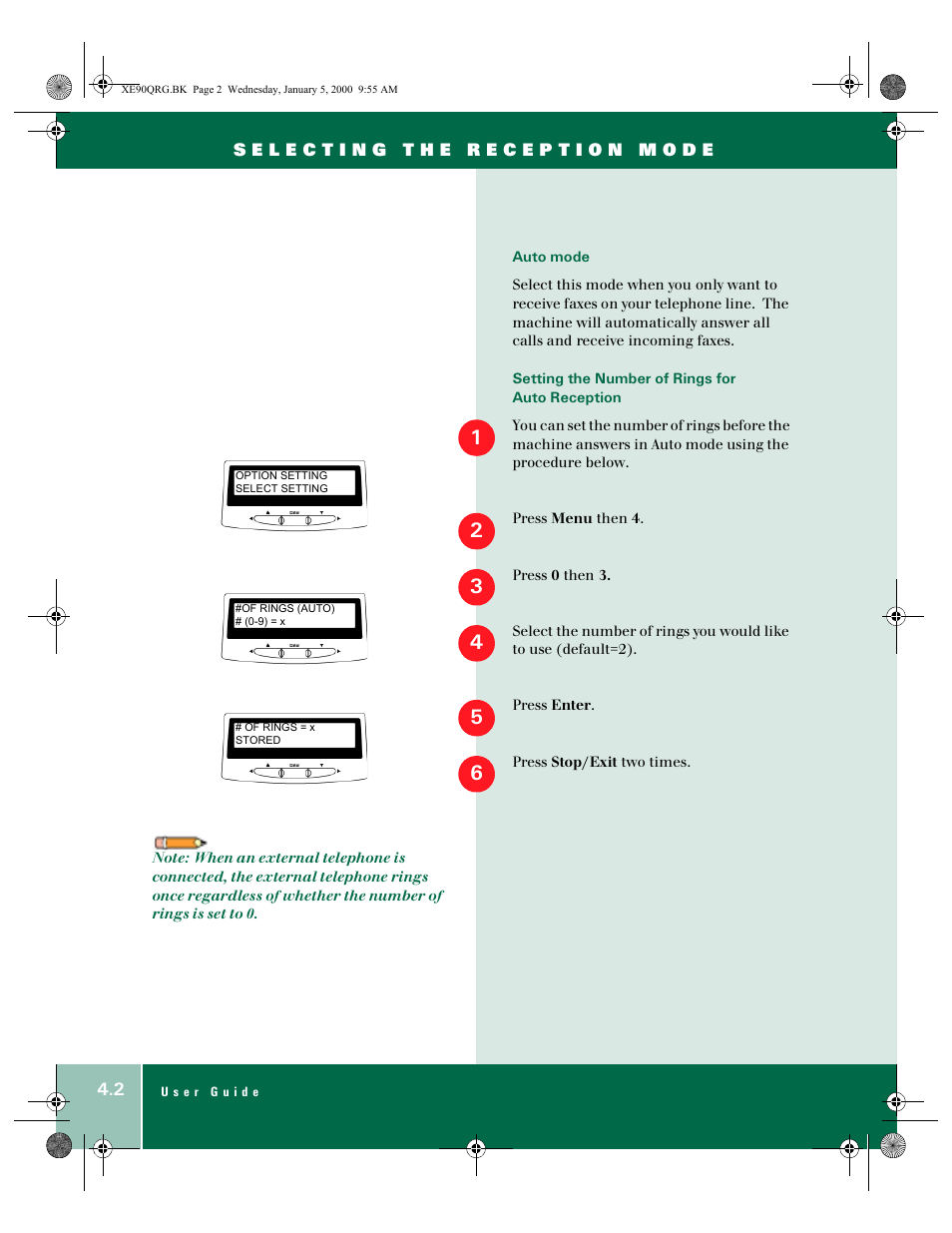 Xerox WorkCentre XE90fx-9907 User Manual | Page 36 / 60