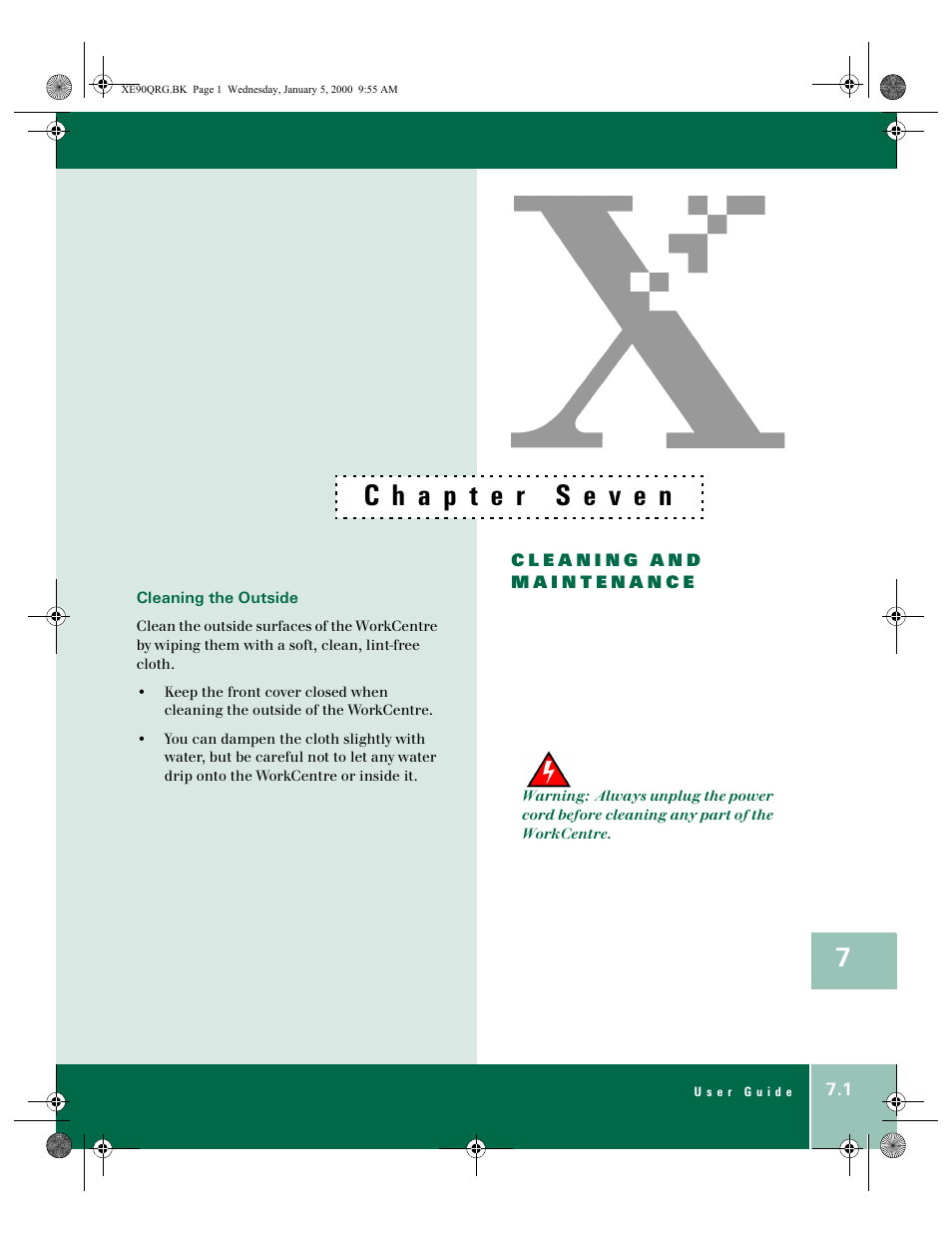 Xerox WorkCentre XE90fx-9907 User Manual | Page 49 / 60