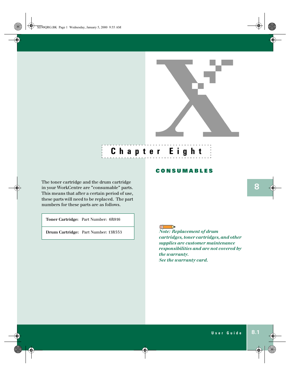 Xerox WorkCentre XE90fx-9907 User Manual | Page 53 / 60