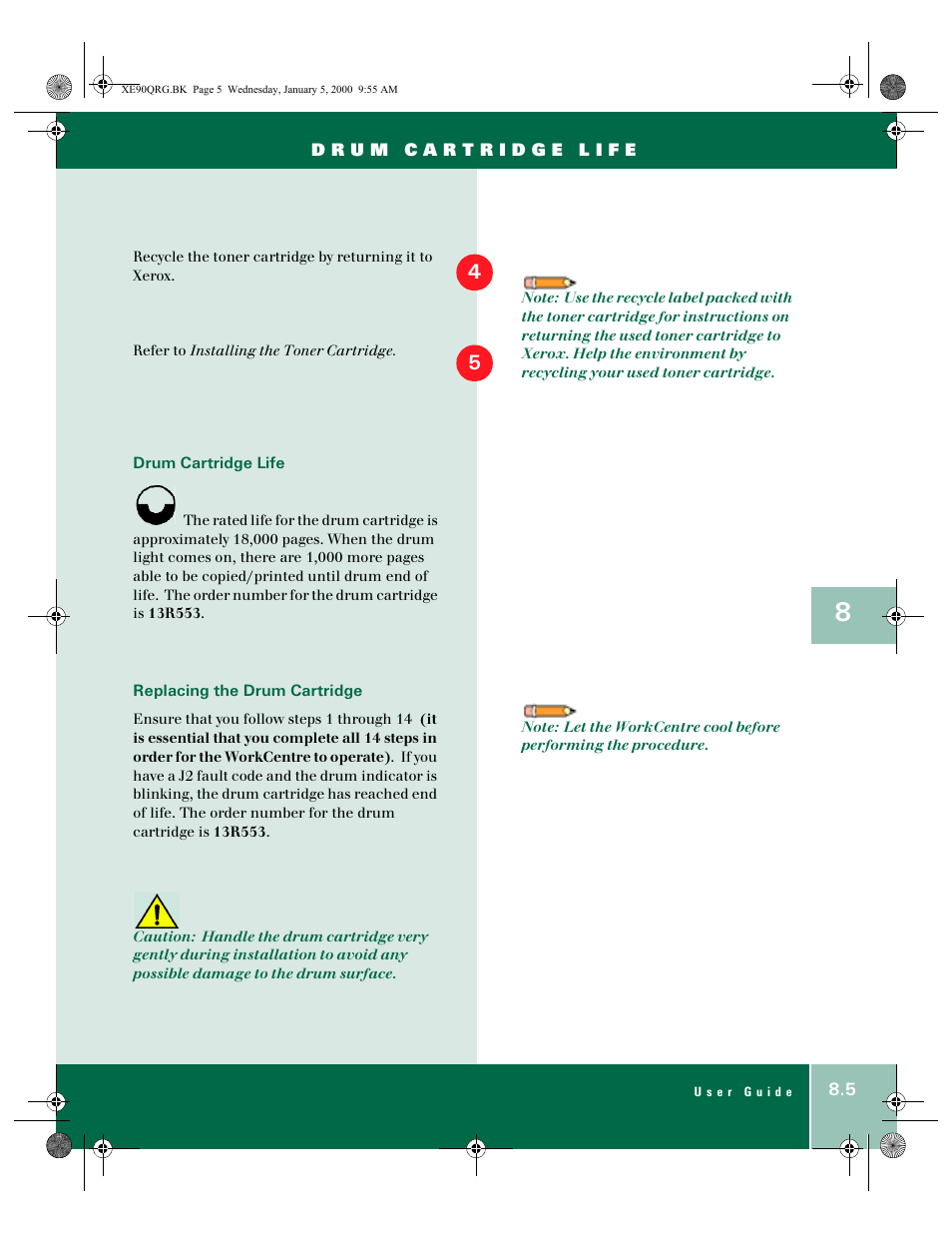 Xerox WorkCentre XE90fx-9907 User Manual | Page 57 / 60