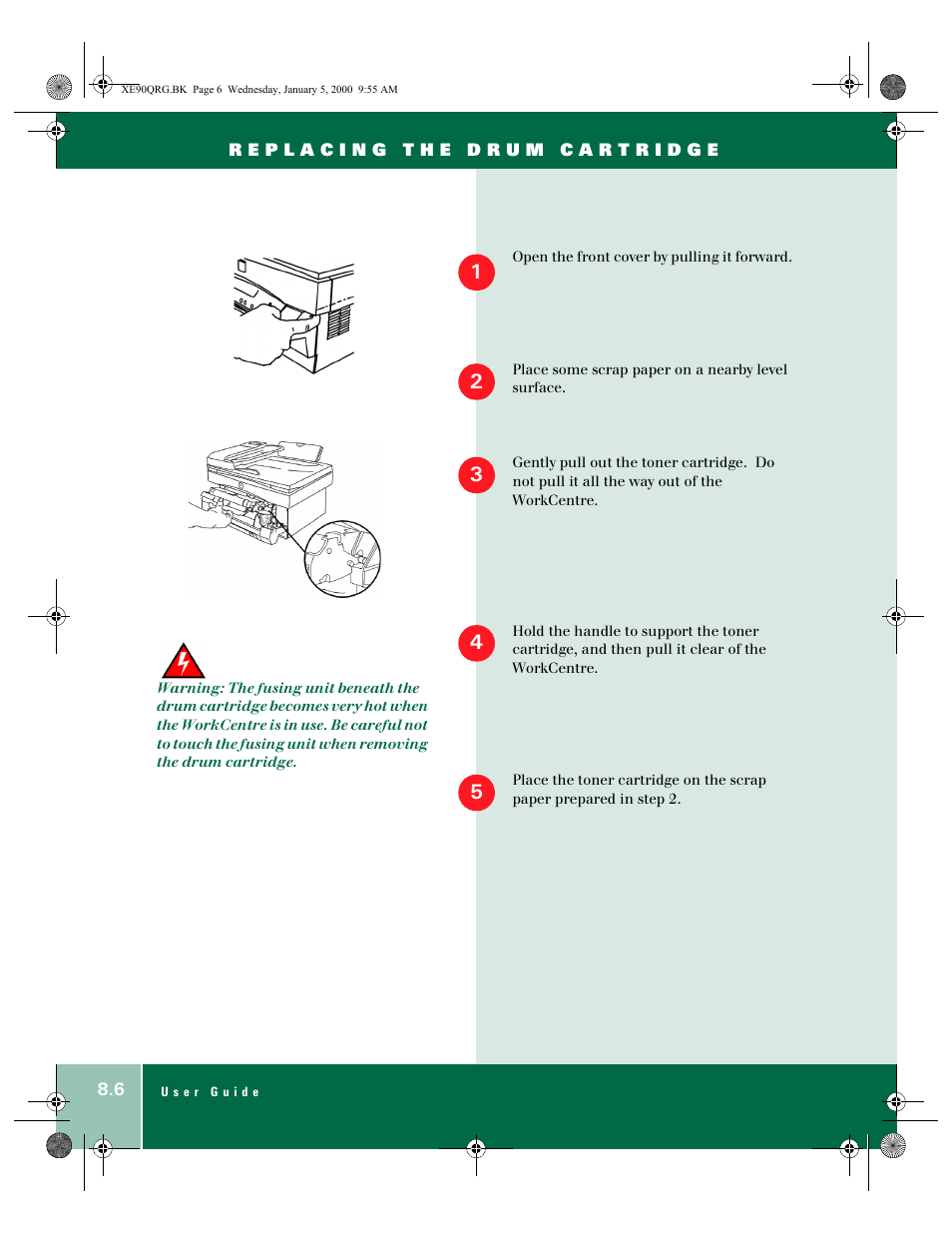 Xerox WorkCentre XE90fx-9907 User Manual | Page 58 / 60