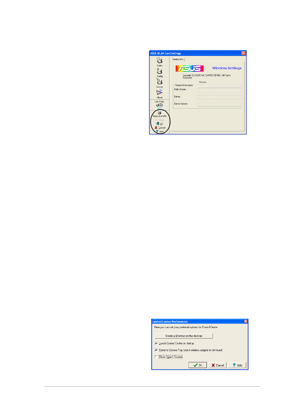 6 command icons, 7 other right-click options | Asus 54Mbps User Manual | Page 29 / 48