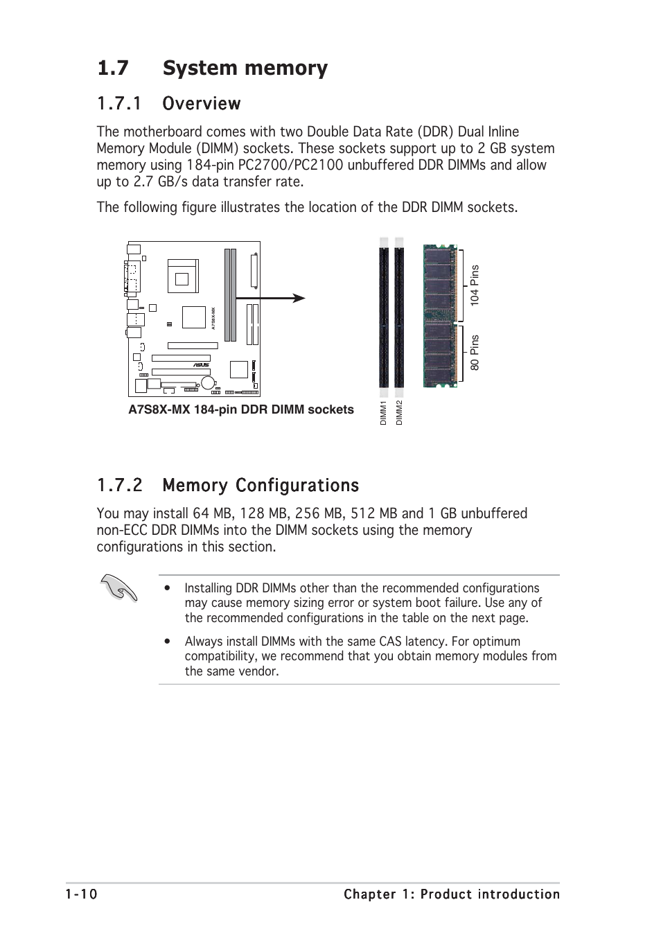 1 overview overview overview overview overview | Asus Motherboard A7S8X-MX User Manual | Page 22 / 84