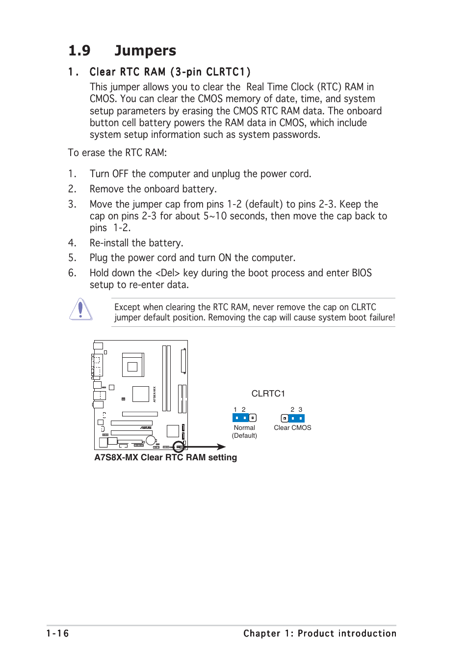 9 jumpers | Asus Motherboard A7S8X-MX User Manual | Page 28 / 84