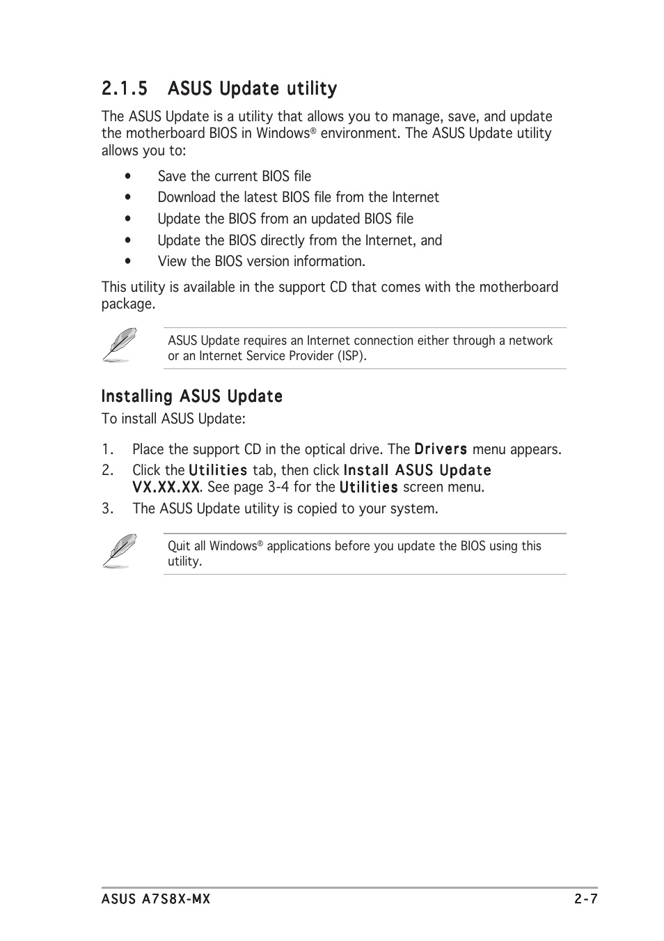 Asus Motherboard A7S8X-MX User Manual | Page 49 / 84