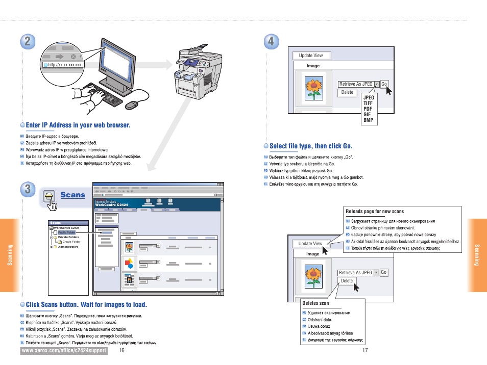 Scans | Xerox WorkCentre C2424 Pomoc-14147 User Manual | Page 10 / 13