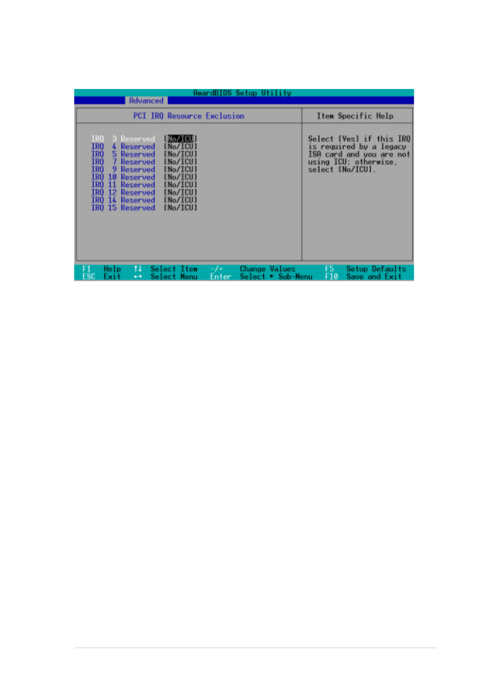 2 pci irq resource exclusion | Asus P4B266-M User Manual | Page 61 / 96