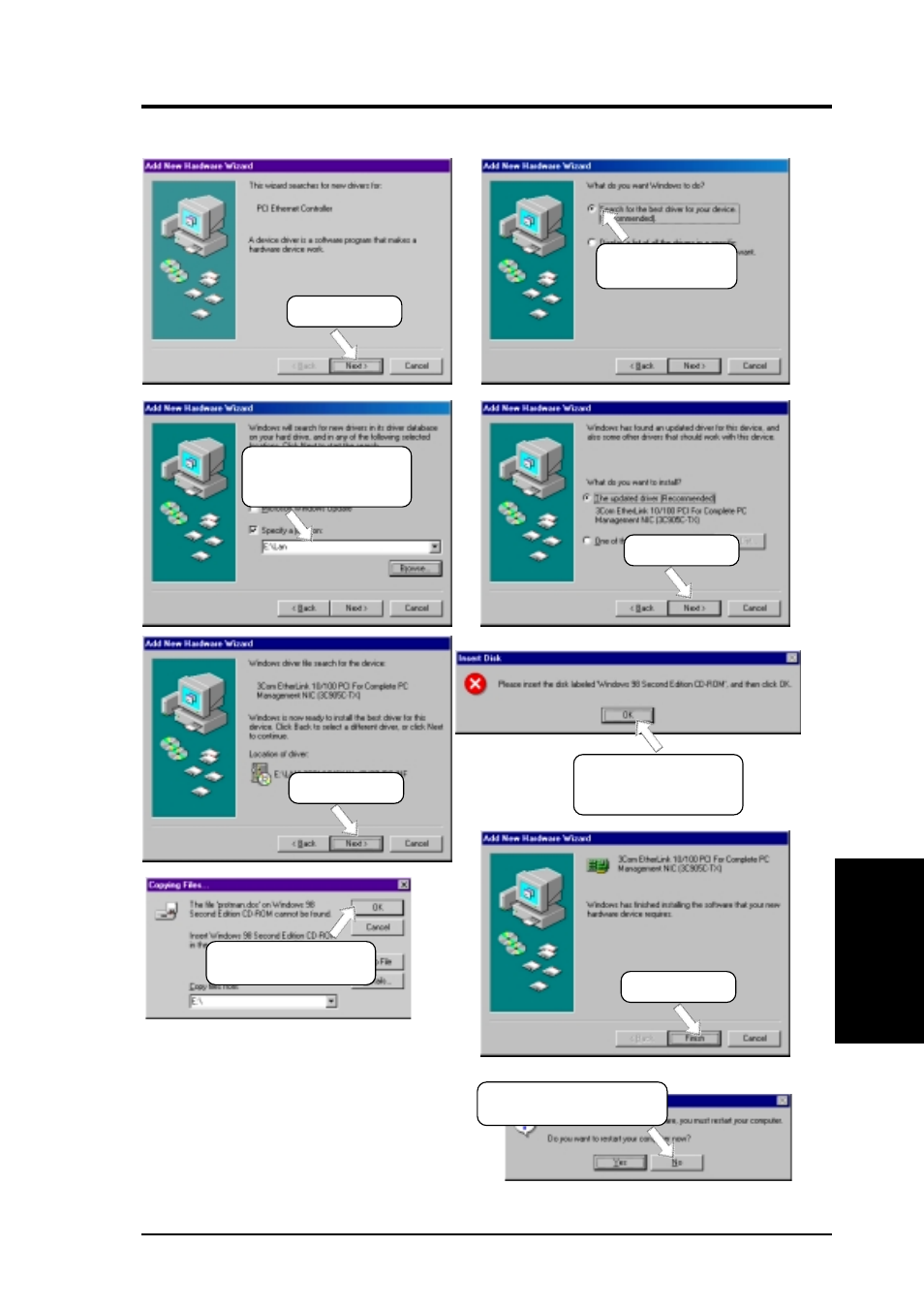 Software setup, 2 pci ethernet controller found | Asus CUSL2-M User Manual | Page 81 / 128