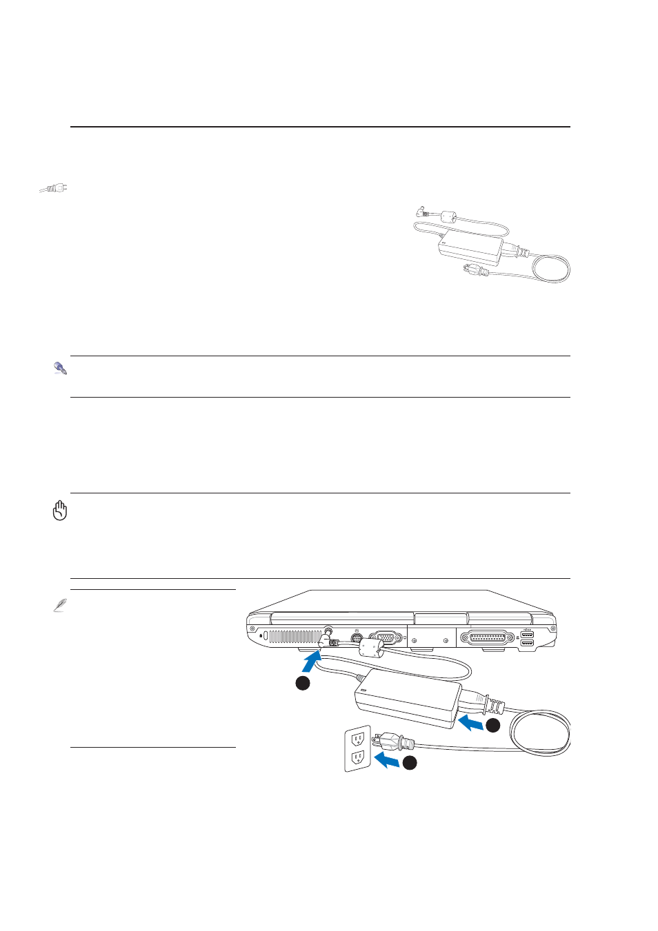 Power system | Asus E2050 User Manual | Page 22 / 70